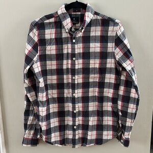 Ben Sherman Men's Button Down Plaid Shirt Sz S